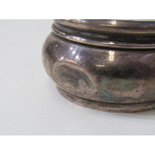 24 - SILVER & ENAMEL TRINKET BOXES, 3 assorted silver lidded pill and trinket boxes, 2 with enamelled dec... 