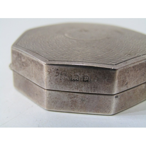 30 - SILVER PILL BOXES, heart shaped silver pill box with foliate engraved decoration, marked sterling, 3... 