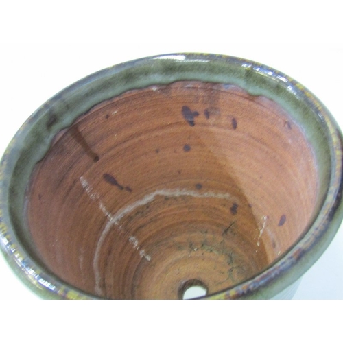 320 - WENFORD BRIDGE POTTERY, Wenford Bridge pottery jardiniere and stand, with pale blue/green glaze, pot... 