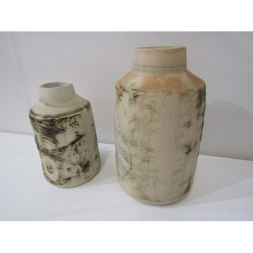390 - CARN POTTERY, a collection of Carn pottery including vases, a cat faced pot, an egg cup and other po... 