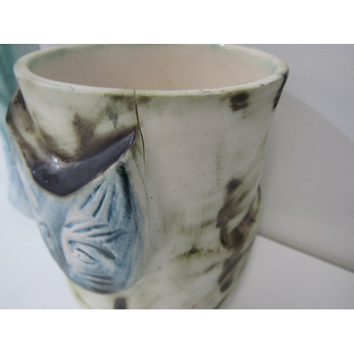 390 - CARN POTTERY, a collection of Carn pottery including vases, a cat faced pot, an egg cup and other po... 