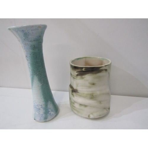 390 - CARN POTTERY, a collection of Carn pottery including vases, a cat faced pot, an egg cup and other po... 