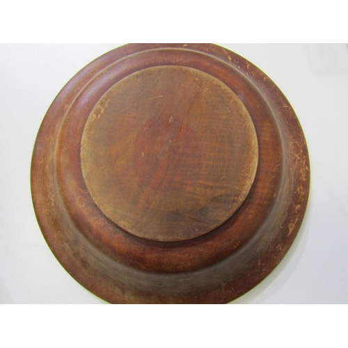 416 - GERMAN BREAD BOWL, a vintage wooden German bread bowl with inscription and wheat sheaf decoration, 3... 