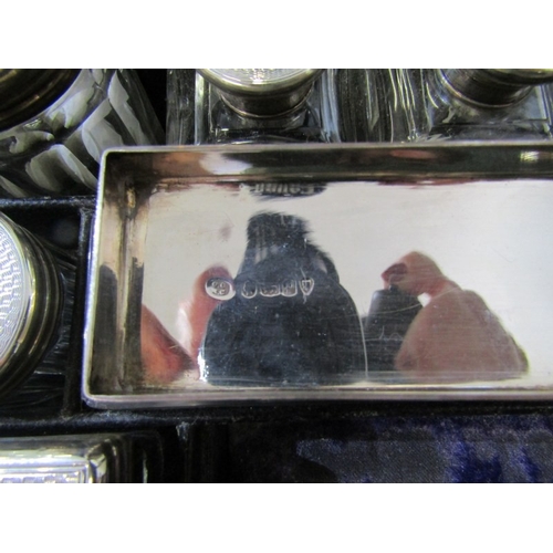 419 - VICTORIAN COROMANDEL BOX, a good 19th Century coromandel vanity/dressing table box, lifting lid reve... 