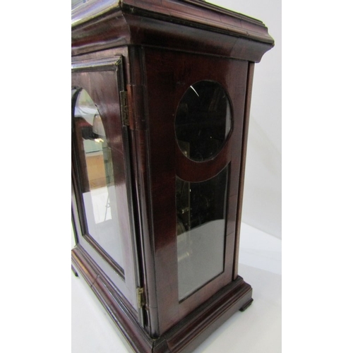 423 - GEORGIAN BRACKET CLOCK, a George III bracket clock by Thomas Hackney of London, the ornate gilt face... 