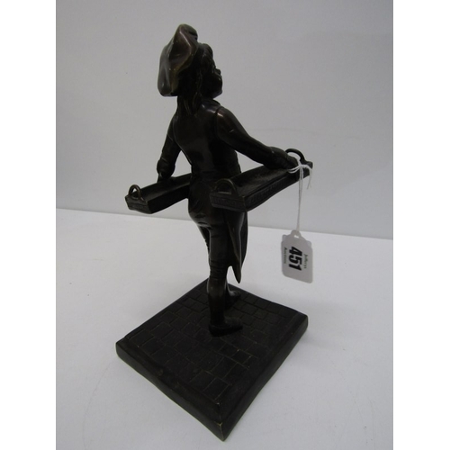 451 - BRONZE FIGURE, a 19th Century French bronze sculpture 