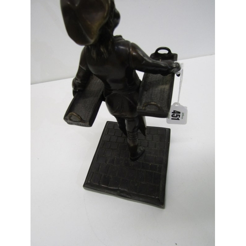 451 - BRONZE FIGURE, a 19th Century French bronze sculpture 