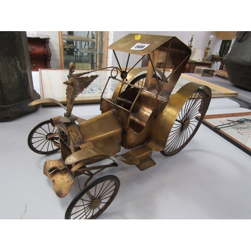 508 - ROLLS ROYCE MODEL, vintage brass Rolls Royce model car 'Phantom III FAL' (Italy). 41cm length x 28cm... 