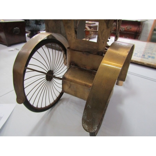508 - ROLLS ROYCE MODEL, vintage brass Rolls Royce model car 'Phantom III FAL' (Italy). 41cm length x 28cm... 
