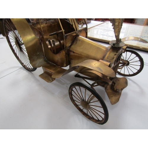 508 - ROLLS ROYCE MODEL, vintage brass Rolls Royce model car 'Phantom III FAL' (Italy). 41cm length x 28cm... 