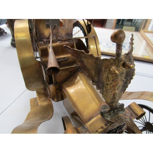 508 - ROLLS ROYCE MODEL, vintage brass Rolls Royce model car 'Phantom III FAL' (Italy). 41cm length x 28cm... 