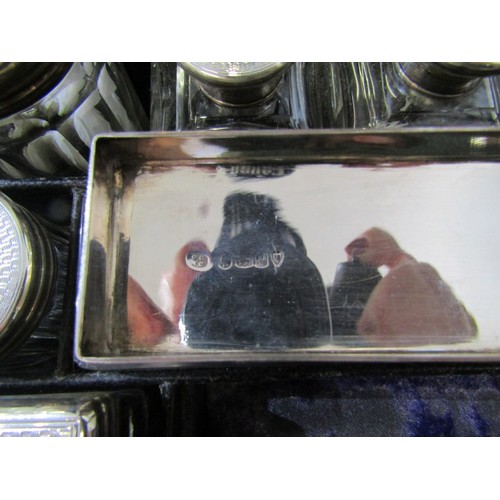 419 - VICTORIAN COROMANDEL BOX, a good 19th Century coromandel vanity/dressing table box, lifting lid reve... 