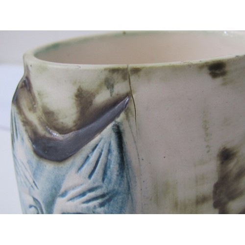 390 - CARN POTTERY, a collection of Carn pottery including vases, a cat faced pot, an egg cup and other po... 