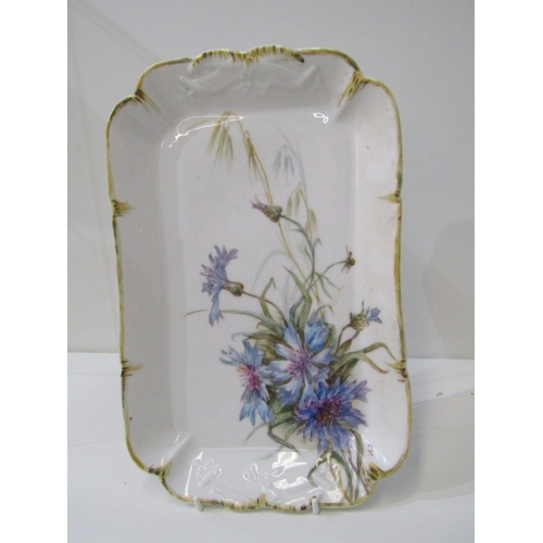 31 - FRENCH POTTERY CHARGER,  a floral decorated French charger by 