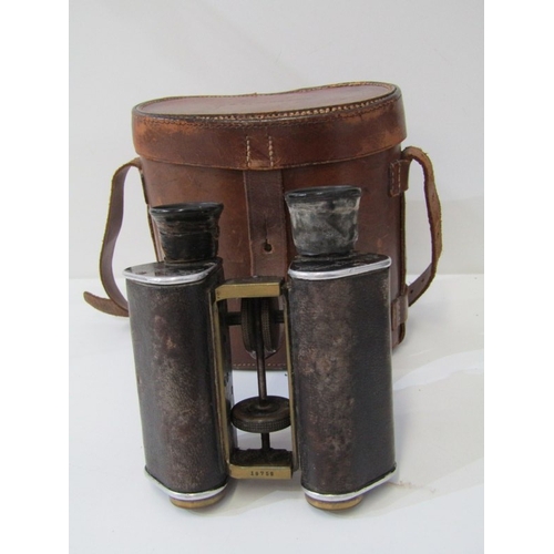 38 - WW1 MILITARY BINOCULARS, 3 cased pairs of binoculars by C P Goerz, Berlin, Aitchison & Co (1916) and... 