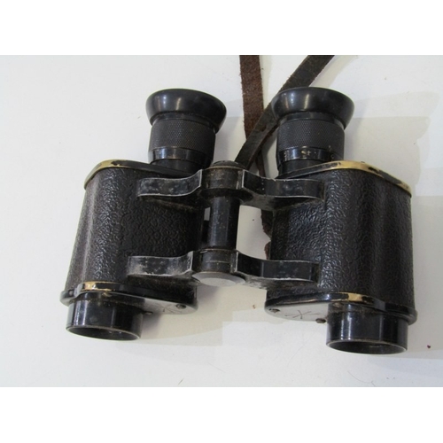 38 - WW1 MILITARY BINOCULARS, 3 cased pairs of binoculars by C P Goerz, Berlin, Aitchison & Co (1916) and... 