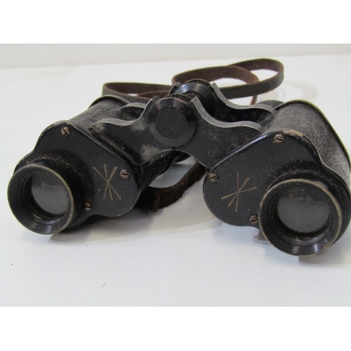 38 - WW1 MILITARY BINOCULARS, 3 cased pairs of binoculars by C P Goerz, Berlin, Aitchison & Co (1916) and... 