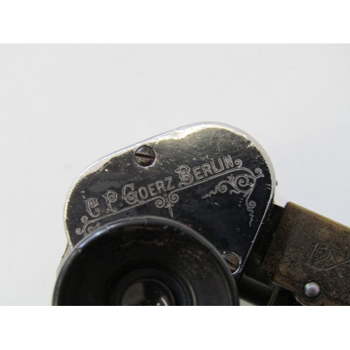 38 - WW1 MILITARY BINOCULARS, 3 cased pairs of binoculars by C P Goerz, Berlin, Aitchison & Co (1916) and... 