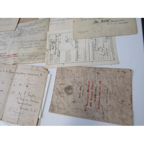 44 - MILITARY INTEREST, a selection of items including an EPNS cigarette box with military inscription to... 