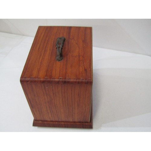 53 - MAH JONG SET, a vintage mah jong set, pieces and strips contained in 5 wooden drawers, in a wood and... 