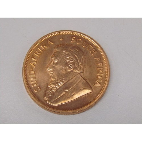 1 - 1978 GOLD KRUGERRAND,  1 ounce of fine gold, high grade example in a Johnson Matthey Bankers envelop... 