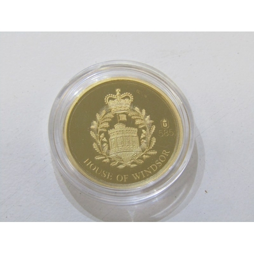 11 - 2017 GOLD PROOF medallion ‘King George VI’ capsuled in Windsor Mint envelope with CoA.  3.11 grams o... 