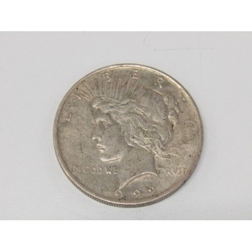 14 - 1922 USA SILVER 'PEACE' DOLLAR, Philadelphia mint in higher grade