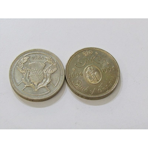 27 - COMMEMORATIVE, Nickel-Brass Commemorative Round 2 Pounds x 7, a full set which includes the scarce 1... 