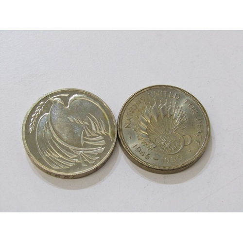 27 - COMMEMORATIVE, Nickel-Brass Commemorative Round 2 Pounds x 7, a full set which includes the scarce 1... 