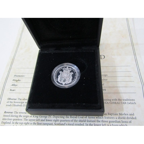 29 - 2020 GIBRALTER FINE SILVER PROOF Sovereign with gold highlights ‘Let The Battle Commence’ featuring ... 