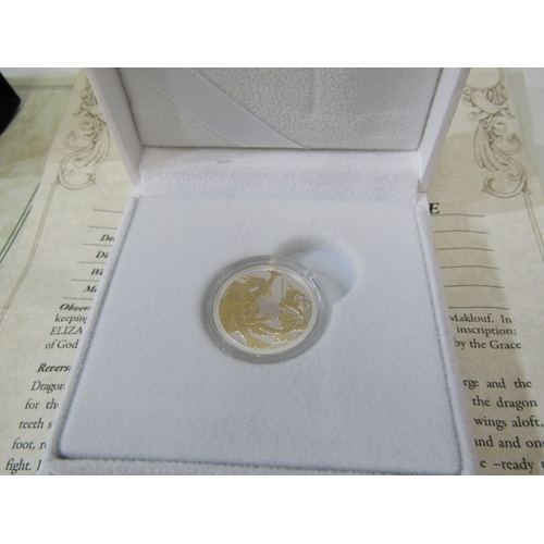 29 - 2020 GIBRALTER FINE SILVER PROOF Sovereign with gold highlights ‘Let The Battle Commence’ featuring ... 