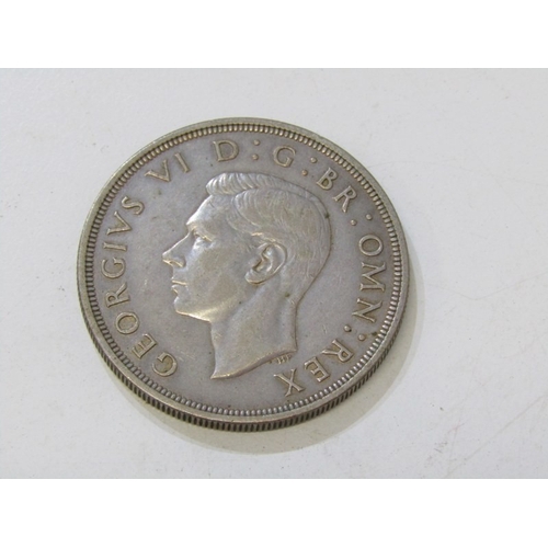 30 - WITHDRAWN
1937 SILVER George VI coronation crown in higher grade, a 5 Euro banknote, 1951 FoB crowns... 
