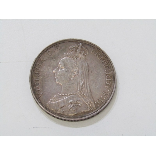 31 - WITHDRAWN
VICTORIAN SILVER CROWN 1887 Victoria Jubilee Head silver crown in high grade, a lovely exa... 