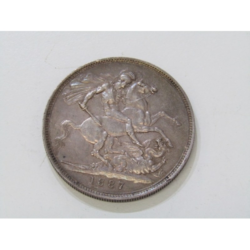 31 - WITHDRAWN
VICTORIAN SILVER CROWN 1887 Victoria Jubilee Head silver crown in high grade, a lovely exa... 