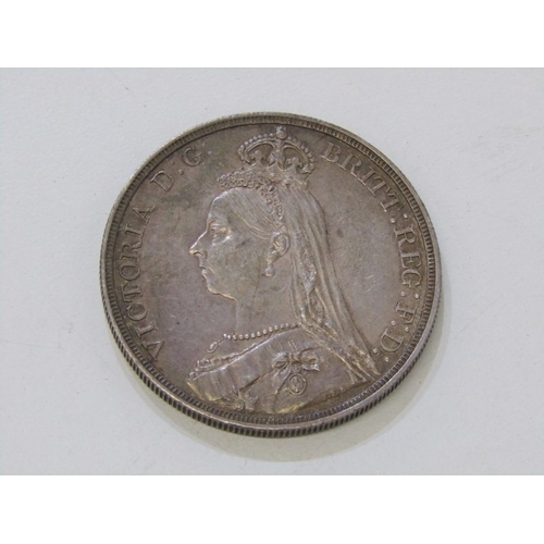 31 - WITHDRAWN
VICTORIAN SILVER CROWN 1887 Victoria Jubilee Head silver crown in high grade, a lovely exa... 
