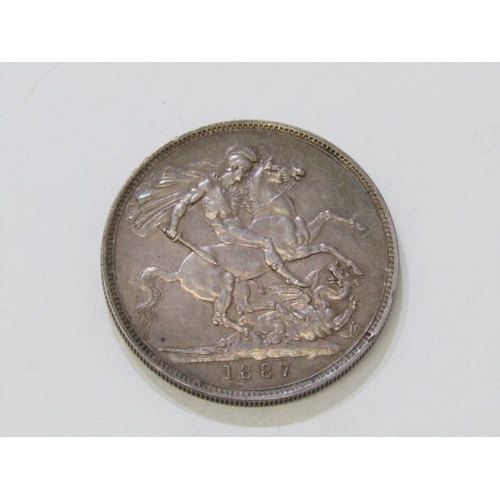 31 - WITHDRAWN
VICTORIAN SILVER CROWN 1887 Victoria Jubilee Head silver crown in high grade, a lovely exa... 