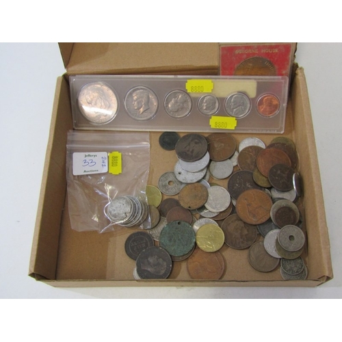 33 - WORLD COINS World silver including 1916 Australia shillings x 2, 1883 Greece 2 drachmai, 1868 France... 