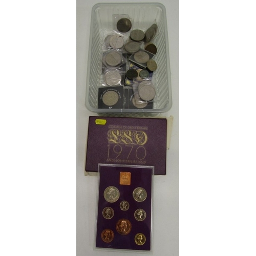 37 - 1970 GB AND NI HALF CROWN TO HALFPENNY 8 COIN PREDECIMAL SET, in a Royal Mint case with CoA, 1999Mil... 
