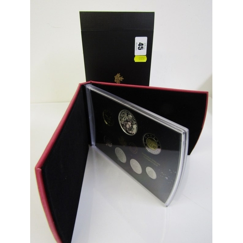 45 - 2019 Canada 7-coin special edition proof set ‘75th Anniversary of D-Day’, consisting of a fine silve... 