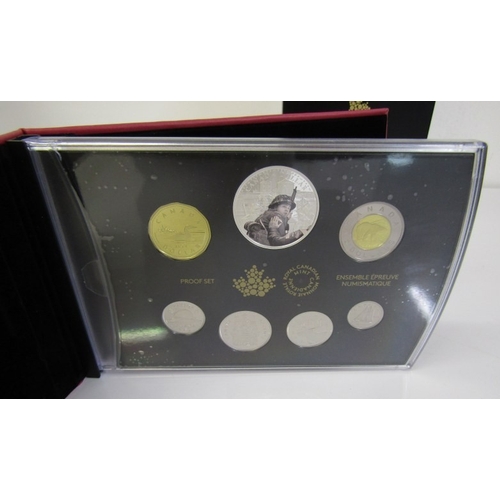 45 - 2019 Canada 7-coin special edition proof set ‘75th Anniversary of D-Day’, consisting of a fine silve... 