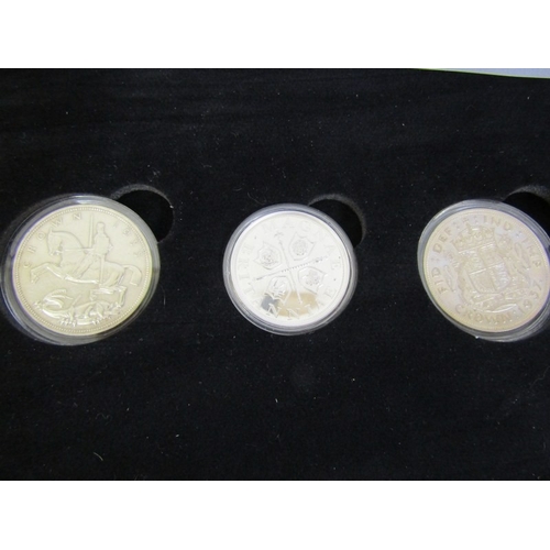 46 - 2016 80th Anniversary Silver Crown 3-coin set, ‘The Year of Three Kings’. 1935 George V ‘Rocking Hor... 