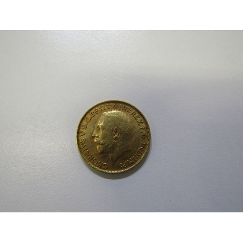 51 - 1912 George V gold sovereign.            