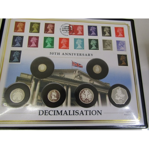 54 -  2021 TDC fine silver proof 6-coin cover collection, ‘50th Anniversary of Decimalisation’ consisting... 