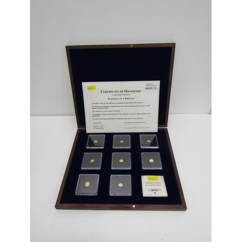 7 - 1997 GOLD PROOF 8-coin collection ‘Portraits of a Princess’ individually sealed & presented in a Win... 