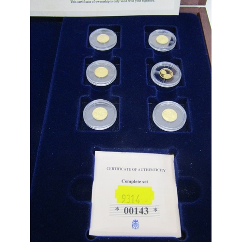 8 - 2017 GOLD PROOF 6-coin collection ‘Queen Elizabeth II’ individually sealed & presented in a Windsor ... 