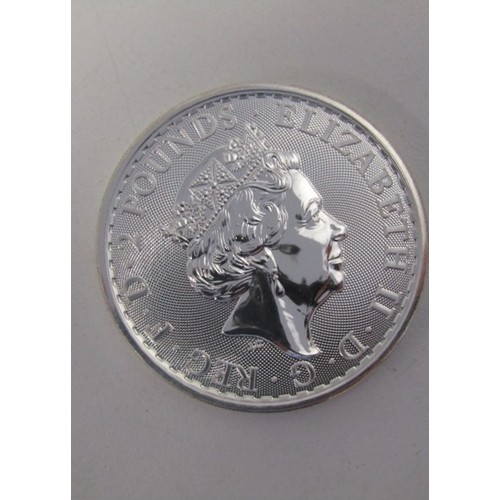 18 - 2020 SILVER BRITANNIA, 1 ounce of fine silver, capsuled in Jubilee Mint case with CoA and invoice