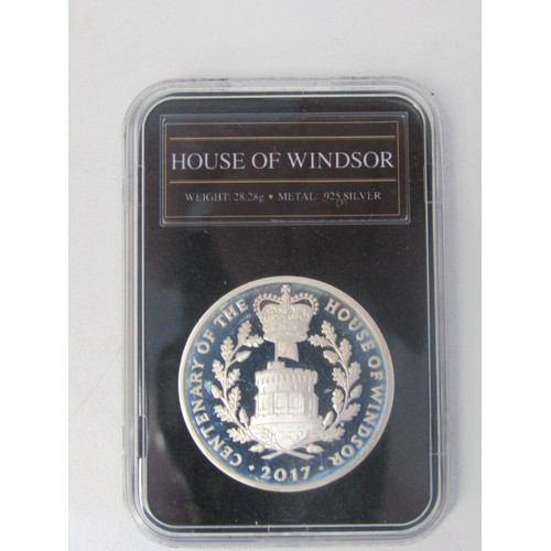 21 - Silver proof ‘Royal House of Windsor’ 3-coin collection: 2017 2 pounds ‘Lion of England’ & ‘Unicorn ... 