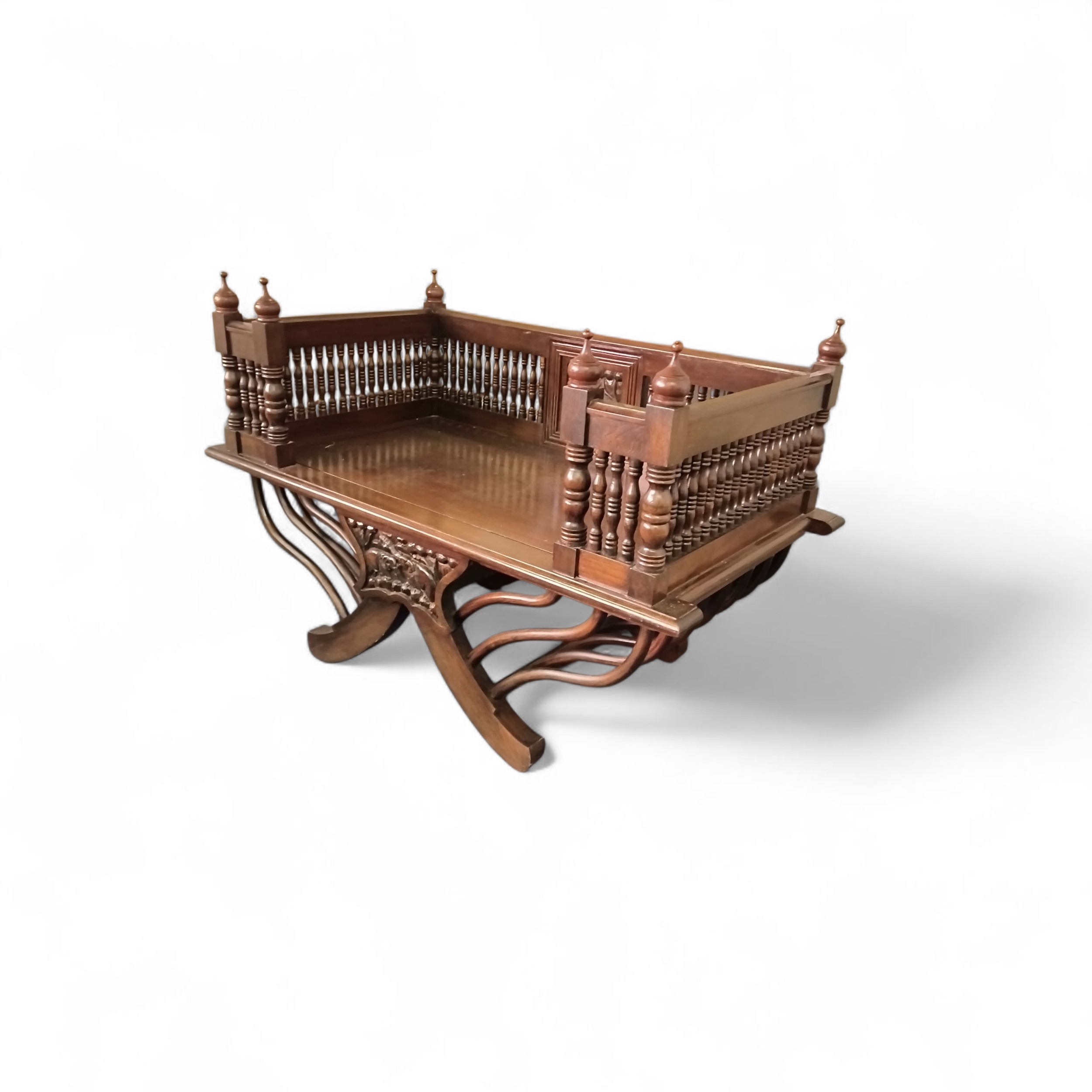 A 20th Century Hardwood Howdah 
