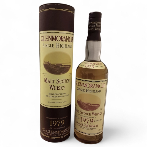 A Boxed Glenmorangie 1979 Limited Bottling Single Malt Scotch Whisky, in tube with lid