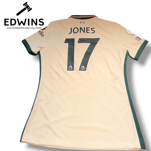 Curtis Jones, Liverpool 2021/22 no 17 Away Large Shirt, from 